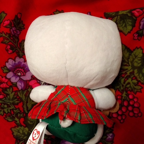 Hello Kitty, by Ty Red wearing Xmas dress - Picture 3 of 4